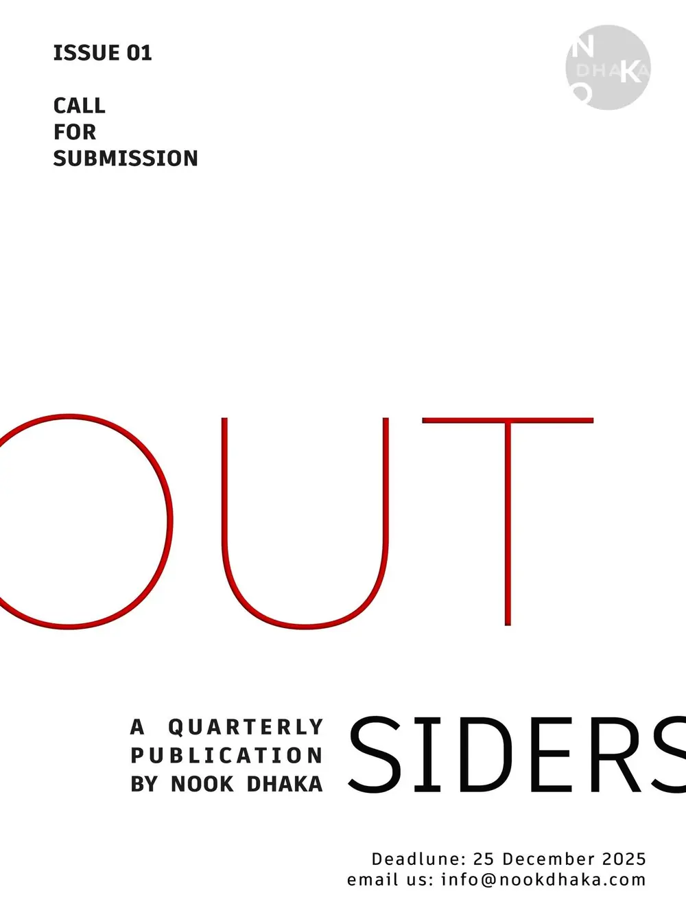 OUTSIDERS — a quarterly publication by Nook Dhaka
